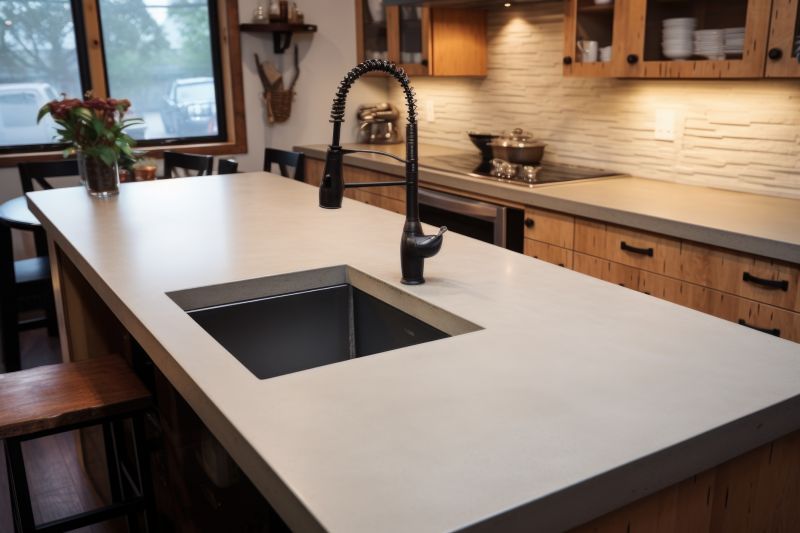Poured Countertop Installation in Napa, CA