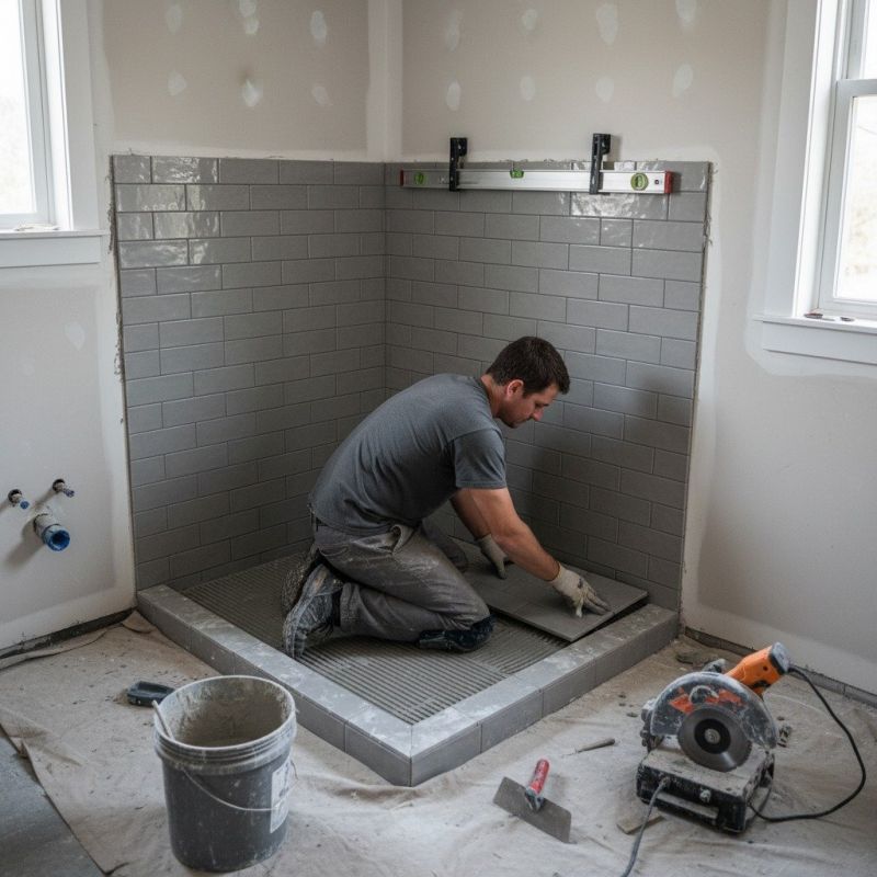Shower Floor Tiling in Alpharetta, GA